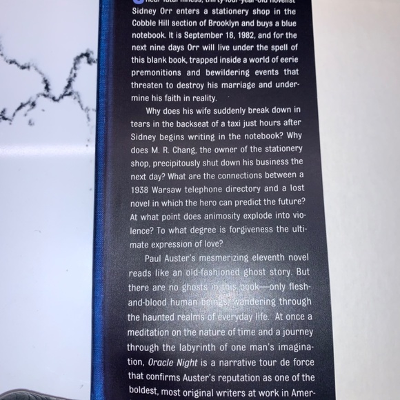 Oracle Night, a novel by Paul Auster, 2003, HC, First Edition - Picture 2 of 4